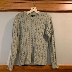 Eddie Bauer 100% Cotton Cable Knit  Sweater